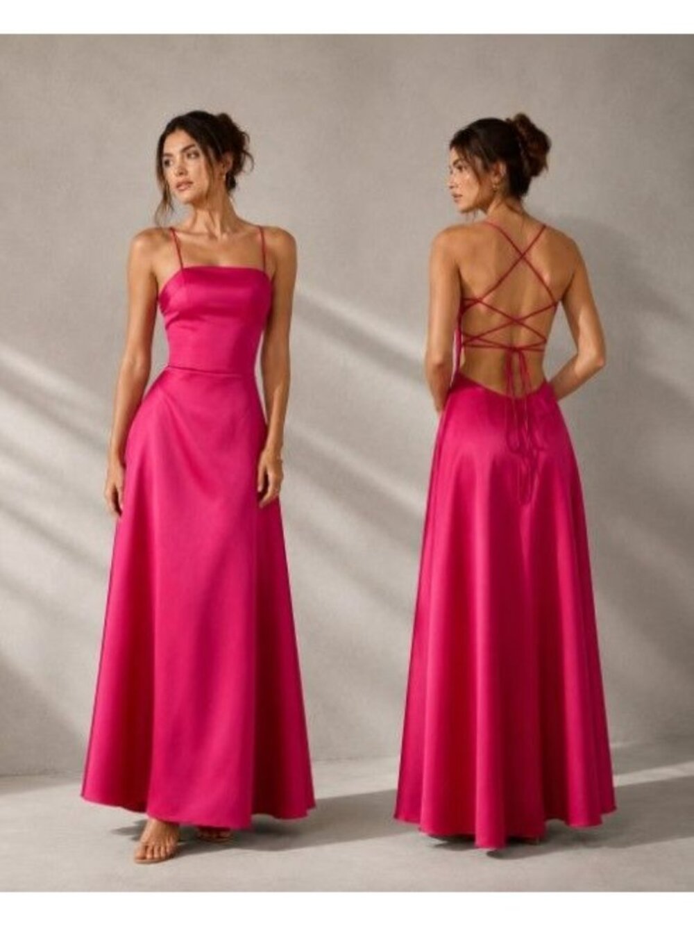 Jessica McClintock for Gunne Sax Satin Gown Prom Bridesmaid
